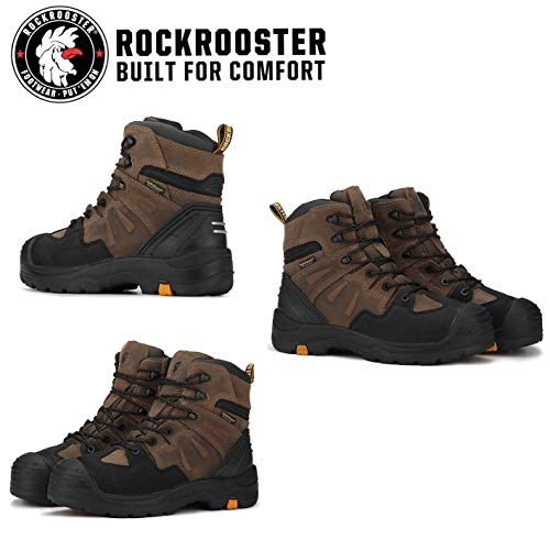 ROCKROOSTER Men's Woodland 6" Soft Toe Waterproof Industrial