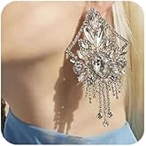 Octwine Vintage Tassel Rhinestone Statement Earrings Silver Crystal Earrings Dangle Drop Earrings Bridal Shiny Bar Party Jewelry for Women
