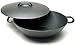Iwachu Cast Iron Wok with Lid, Black