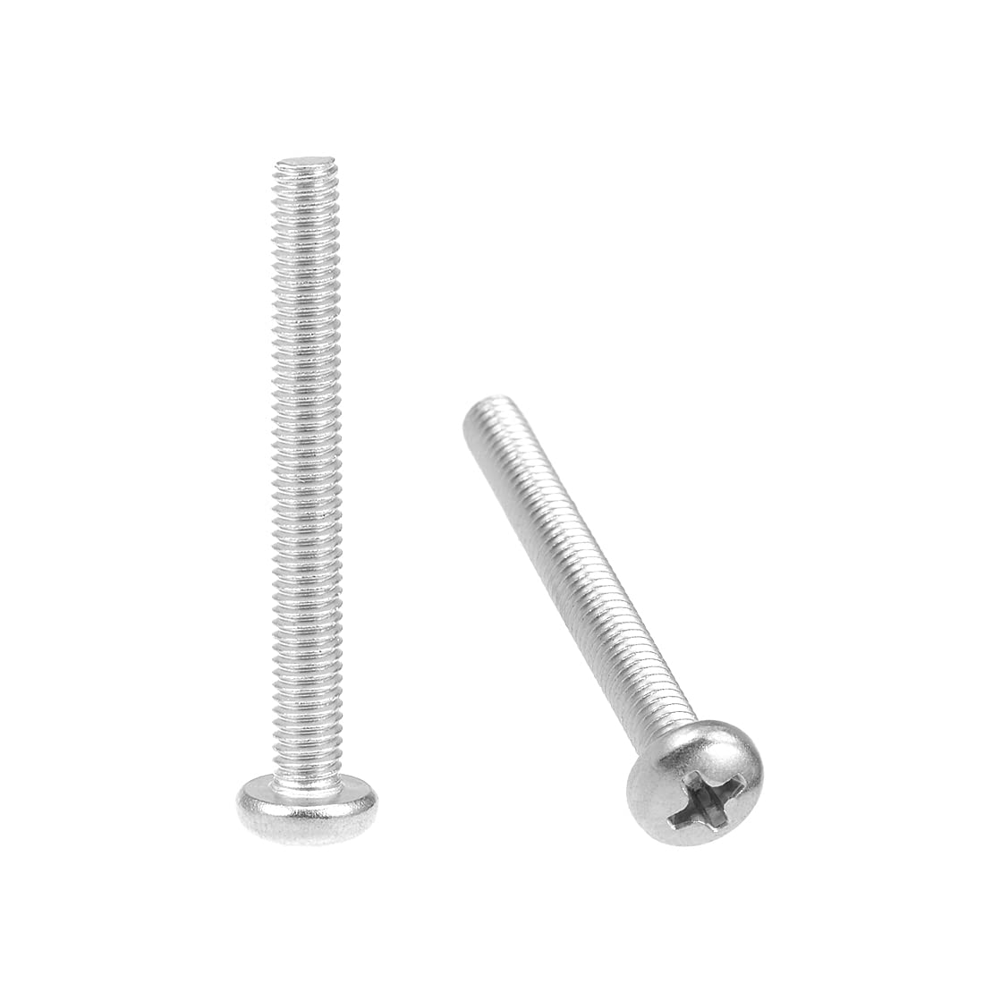 sourcing map M4x35mm Machine Screws Pan Phillips Cross Head Screw 304 Stainless Steel Fasteners Bolts 30Pcs โ image 1