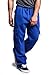 G-Style USA Men's Heavyweight Fleece Cargo Sweatpants DFP2 - Royal Blue - X-Large