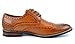 Bruno HOMME MODA ITALY PRINCE Men's Classic Modern Oxford Wingtip Lace Dress Shoes,PRINCE-3-BROWN,10 D(M) US