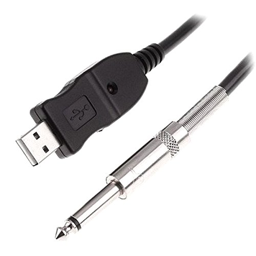 USB Guitar Cable VAlinks USB Interface Male to 6.35mm 1/4 Mono Male