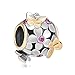 Third Time Charm Jan-Dec Birthday Flower And Butterfly Charm Beads For Charm Beacelets