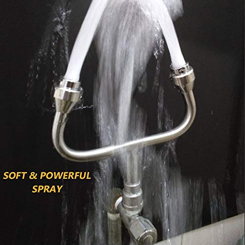 Faucet Mounted Eye Wash Station - Stainless Steel Wall-Mounted Emergency Eyewash Unit, Eye Washer Faucet for Warehouse, Wood Shop, Basement, Auto Body Shop, Laboratory, Medical Practices - Thumbnail 5