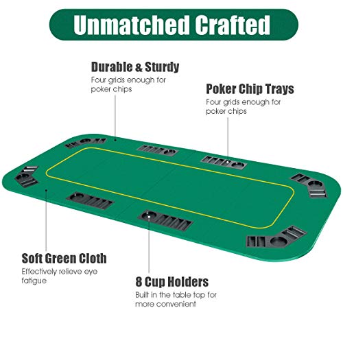 Giantex-8-Player-Poker-Mat-Portable-Rubber-Non-Slip-Poker-Table-Top-wCarrying-Bag-for-Poker-Games-Blackjack-Casino