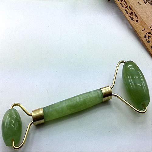 Sunny&Love ZHUOJU Facial Massage Jade Double Roller Face Body Head Neck Nature Beauty Device (As Show)