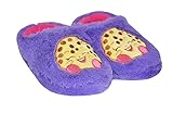 Shopkins Girls Embroidered Plush Clog Slippers (11/12,Purple-Kooky Cookie