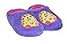 Shopkins Girls Embroidered Plush Clog Slippers (11/12,Purple-Kooky Cookie