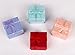 SDBING 12Pcs Cutely Small Gift Box for Ring Earrings Jewelry Boxes 4x4 cm (Purple)