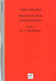 Manuel de droit constitutionnel