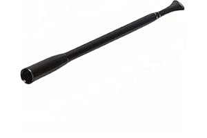 RYANDESIGN Vintage Stretchable Cigarette Holder for Costumes&Photoshoots|Audrey Inspired Retro Metal Smoking Prop | Adjustable-Length Black Cigarette Accessory for Parties,Role Play&Artistic Photography (Black)