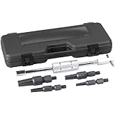 OTC 4581 Slide Hammer and Blind Hole Bearing Puller Set - Remove and Install Stubborn Drum Brake Hold-Down Springs on Cars, Light Trucks, SUVs, and Vans, Silver