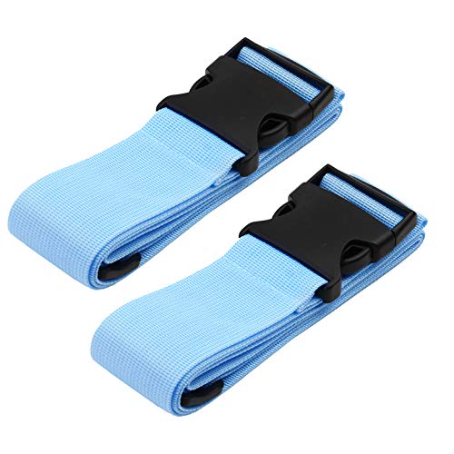 Luggage Straps Suitcase Belts Travel Accessories Bag Straps 2 PACK (Blue) - Thumbnail 7
