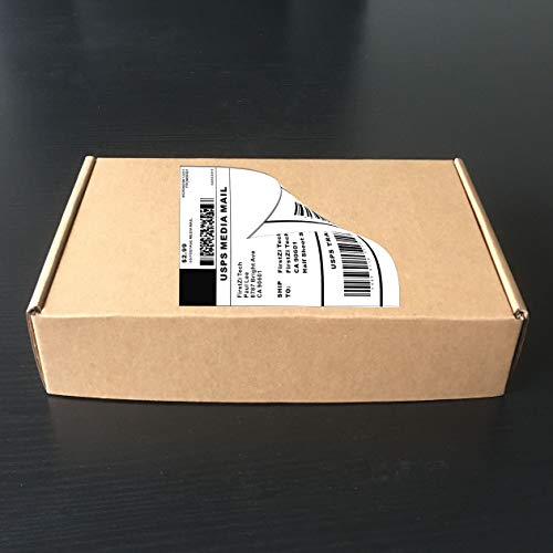 Firstzi Half Sheet Self Adhesive Shipping Labels 200 Count, 2 Labels Per Page, 5-1/2"x8-1/2" Address Labels Sticker for Laser and Inkjet Printers, White Blank USPS Online Mailing Labels 100 Sheets