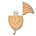 10pcs 4G 4GB U-Disk Wood Leaf Flash Memory Stick (Brown)