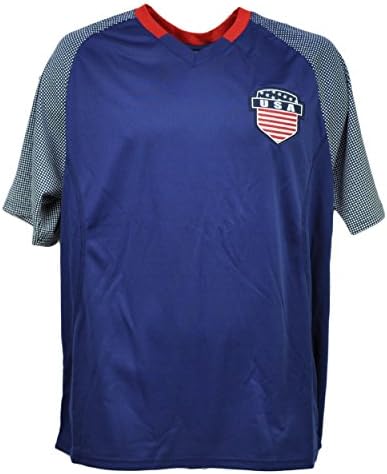 USA United State Jersey Tshirt Tee Soccer Futbol Mens Adult Dotted Sleeve XLarge