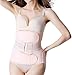 Postpartum Girdle C Section Recovery Belly Band Wrap Belt Corset Waist Trainer (Pink,X-Large)