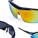 RIVBOS 806 POLARIZED Sports Sunglasses with 5 Set Interchangeable Lenses for Cycling