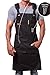 ARAWAK BRAVE Apron Chef Kitchen BBQ Grill Light Towel Loop + Quick Release Buckle + Tool Pockets Adjustable M to XXL (Work Apron)