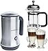 Mixpresso Electric Milk Frother Automatic Milk Steamer | Make Hot & Cold Frothed Milk | For Coffee & Cappuccino | Stainless Still Foam Maker