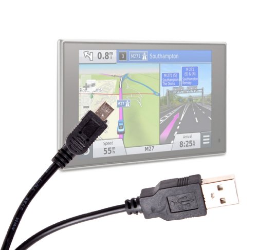 DURAGADGET Mini USB Digital Data Sync Cable - Compatible with Garmin nüvi 3598 LMT-D, Garmin nüvi 52LM, Garmin NÜVI 3597LMT, Garmin nuvi 3598LMT-D, Garmin Edge 810, Garmin Edge 510