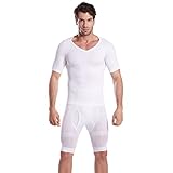 HOTER Mens Slim And Tight Super Soft Compression & Slimming Shaper V-Neck Compression Shirt