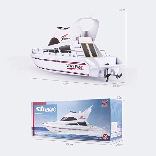 XHCP Fernbedienungsboote Elektrisch USB Wiederaufladbar Kinder Erwachsene RC Schiff 2,4 GHz Modell RC Schiff 4CH Scale… – Bild 8