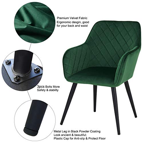 Duhome Modern Accent Chairs,Home Office MidBack Support MidCentury