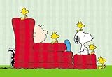 Peanuts - TV Show Poster (Charlie, Snoopy & Woodstock On Couch) (Size: 40'' x 27'')