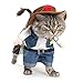 Meihejia Halloween Costume for Cat and Small Dog, Funny Cowboy Costume Hat Suit - L