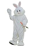Forum Novelties Bunny Mascot Costume Plush Fur Rabbit - White - X-Large
