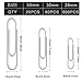 Paper Clips, 700 Pcs Assorted Paperclips for School, Home and Office (28mm, 33mm, 50mm)