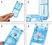 Excellent Portable Clear Pill Splitter, Effective Finger Protecting Pill Cutter with Safe Shield for Big and Small Pills, Vitamin Cutter with V-Grip and Two Devided Pill Compartments by MEETWIN (Blue)