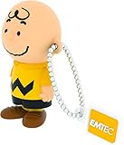 EMTEC USB Flash Drive 8GB Stick 2.0 Peanuts " Charlie Brown " 3D Design - PN 101