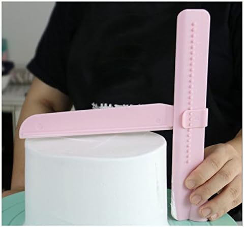 Adjustable Height Cake Fondant Cream Scraper Edge Side Smoother Polisher Frosting Spatula for Wedding Birthday