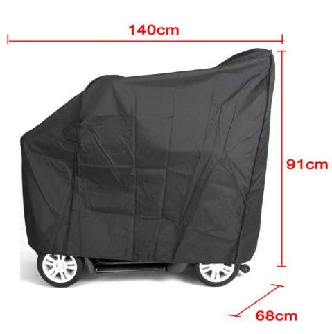 Dibiao Professionele Waterdichte Regenhoes Voor Ouderen Scootmobiel Opslag Rolstoel (Zwart) - Image 6