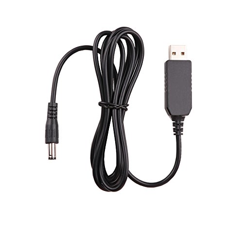 DC 5V to DC 9V USB Voltage Step Up Converter Cable, Power Supply Adapter Cable with DC Jack 3.5 x 1.35mm, for Fan, Led Light, Bluetooth Headphone, Wireless Router, Speakers and More Devices