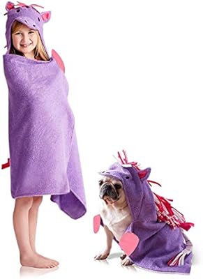 unicorn hooded beach towel