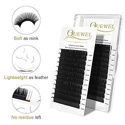 QUEWEL Eyelash Extension Supplies 0.03 C Curl 12mm