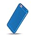 Shamo's Case iPhone 6 Plus and iPhone 6S Plus Transparent Shock Absorption TPU Rubber Gel (Deep Blue)
