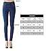 ISOLDE - Skinny Medium Blue Indigo Jegging Super Stretch Knit Denim for Women with Fully Functional Pockets M