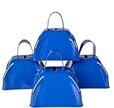 Rhode Island Novelty Blue Metal Cowbell - 12 Pack