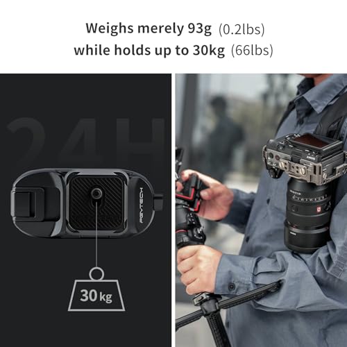PGYTECH Beetle Camera Clip, Shoulder Strap or Belt Holder for Carrying Action Cam, Card Machine, DSLR and Mirrorless Cameras