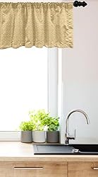 Ambesonne Vintage Yellow Window Valance Pack of