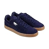 PUMA Suede Emboss Sneaker, Peacoat/Gum, 11 D US