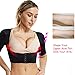 Arm Shapers for Women Slimming Sleeves Compression Chest Support Body Vest Seamless Upper Shapewear(L,Black)