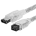 Cmple - 6FT Bilingual FireWire 800/Firewire 400 Cable - IEEE 1394 High Speed Firewire 9 PIN to 6 PIN Cable for MacBook