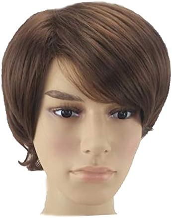 Buy Hairjoy Men Women Synthetic Short Straight Hair Wig Daily Heat