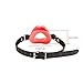 Beauty7 Silicone Soft Lips Shape Open O Ring Mouth Gag Adjustable PU Leather Belt Straps On BDSM Bondage Head Harness Restraints Gear Kits Fetish Couple Adult Oral Sex Game Toy Peach Pinkthumb 3